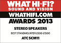 ATC - What Hi-Fi Awards 2013 - Best standmounter &pound;800-&pound;1500